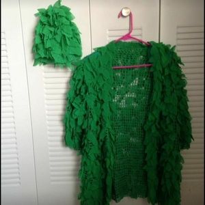 Handmade Crochet costume jacket with hat